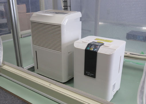一般空調恒温+一般除加湿器による恒湿の複合性能の検証